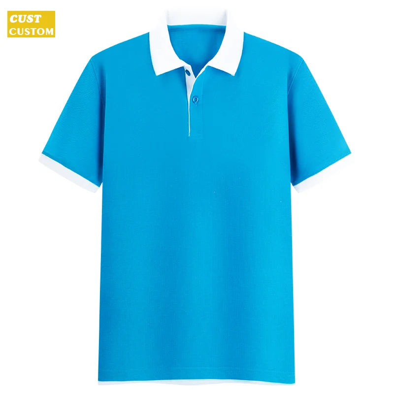 Polo Shirt High Quality Shirts For Men Custom Logo 65% Cotton 35% Fiber