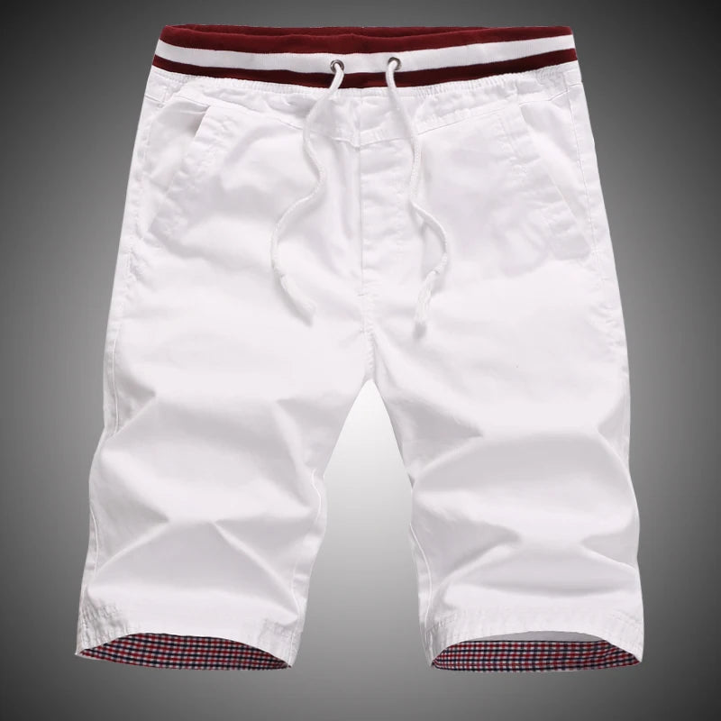 Shorts Men 2024 Summer Fashion Mens Shorts Casual Cotton Bermuda Masculina Chino Beach Shorts Joggers Knee Length Shorts