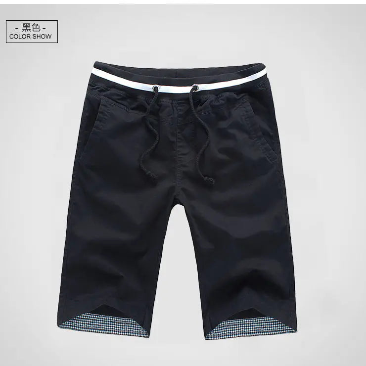 Shorts Men 2024 Summer Fashion Mens Shorts Casual Cotton Bermuda Masculina Chino Beach Shorts Joggers Knee Length Shorts