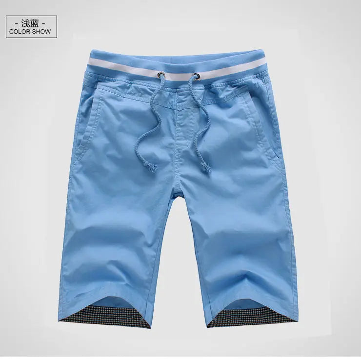 Shorts Men 2024 Summer Fashion Mens Shorts Casual Cotton Bermuda Masculina Chino Beach Shorts Joggers Knee Length Shorts