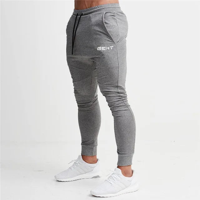 2024 GEHT brand Casual Skinny Pants Mens Joggers Sweatpants Fitness Workout Brand Track pants New Autumn Male Fashion Trousers
