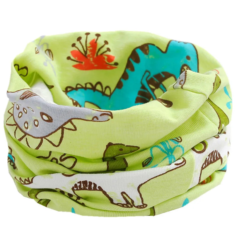 New Autumn Winter Girls 100% Cotton Scarf Children Scarf Bibs LIC Boys Girls O Ring Scarf Lovely Kids Collar Children Bufandas