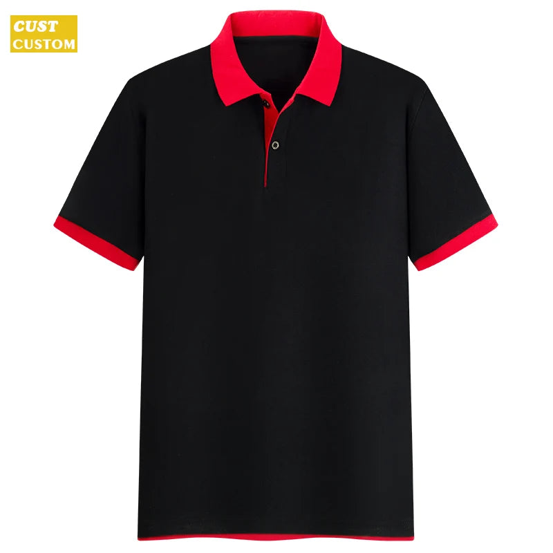 Polo Shirt High Quality Shirts For Men Custom Logo 65% Cotton 35% Fiber