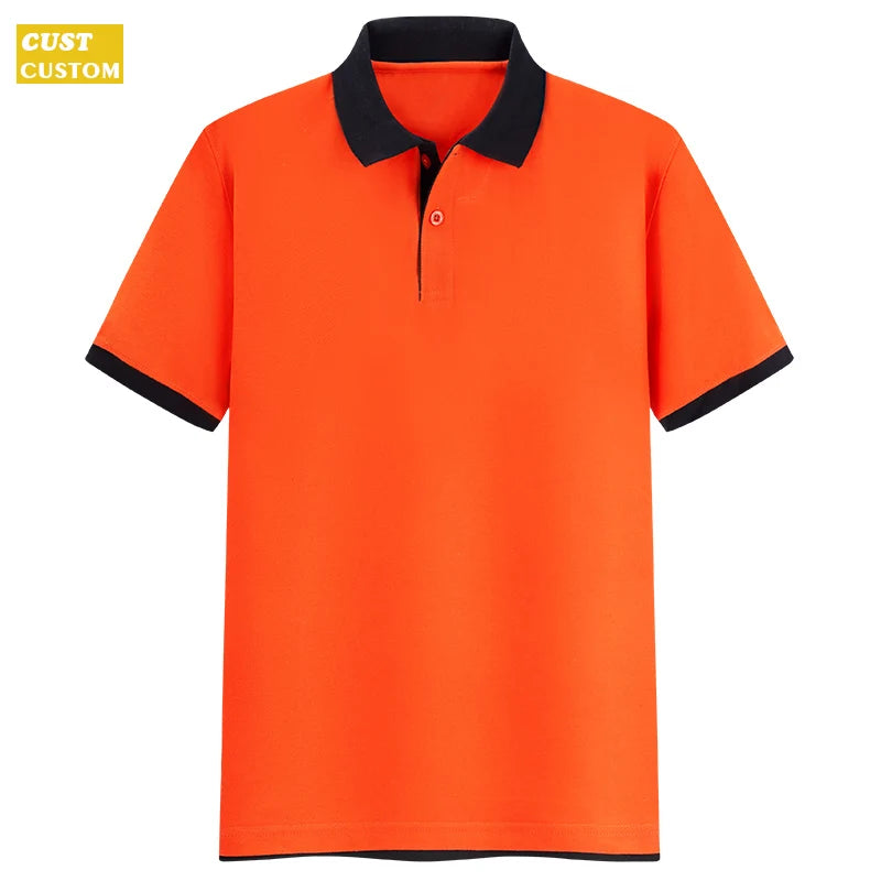 Polo Shirt High Quality Shirts For Men Custom Logo 65% Cotton 35% Fiber