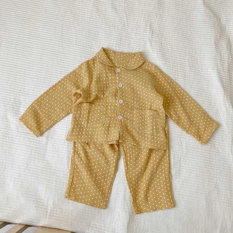 Kids Pajama Set Brief Boys Sleeper Wear Girls Sleeping Set Children Indoor Clothes
