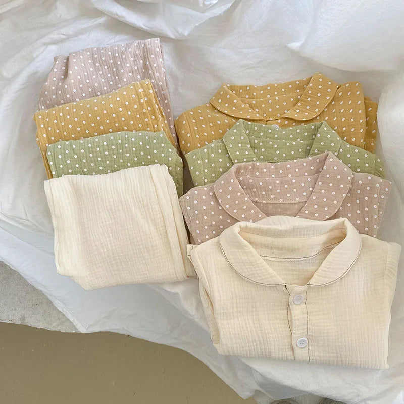 Kids Pajama Set Brief Boys Sleeper Wear Girls Sleeping Set Children Indoor Clothes