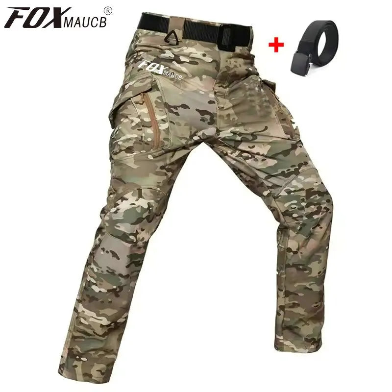 FOXMAUCB Cycling Long Pants Men Mountain Bike Trousers Motocross Bicycle Tactical Cargo Bottoms Enduro Pant Pantalon Ciclismo