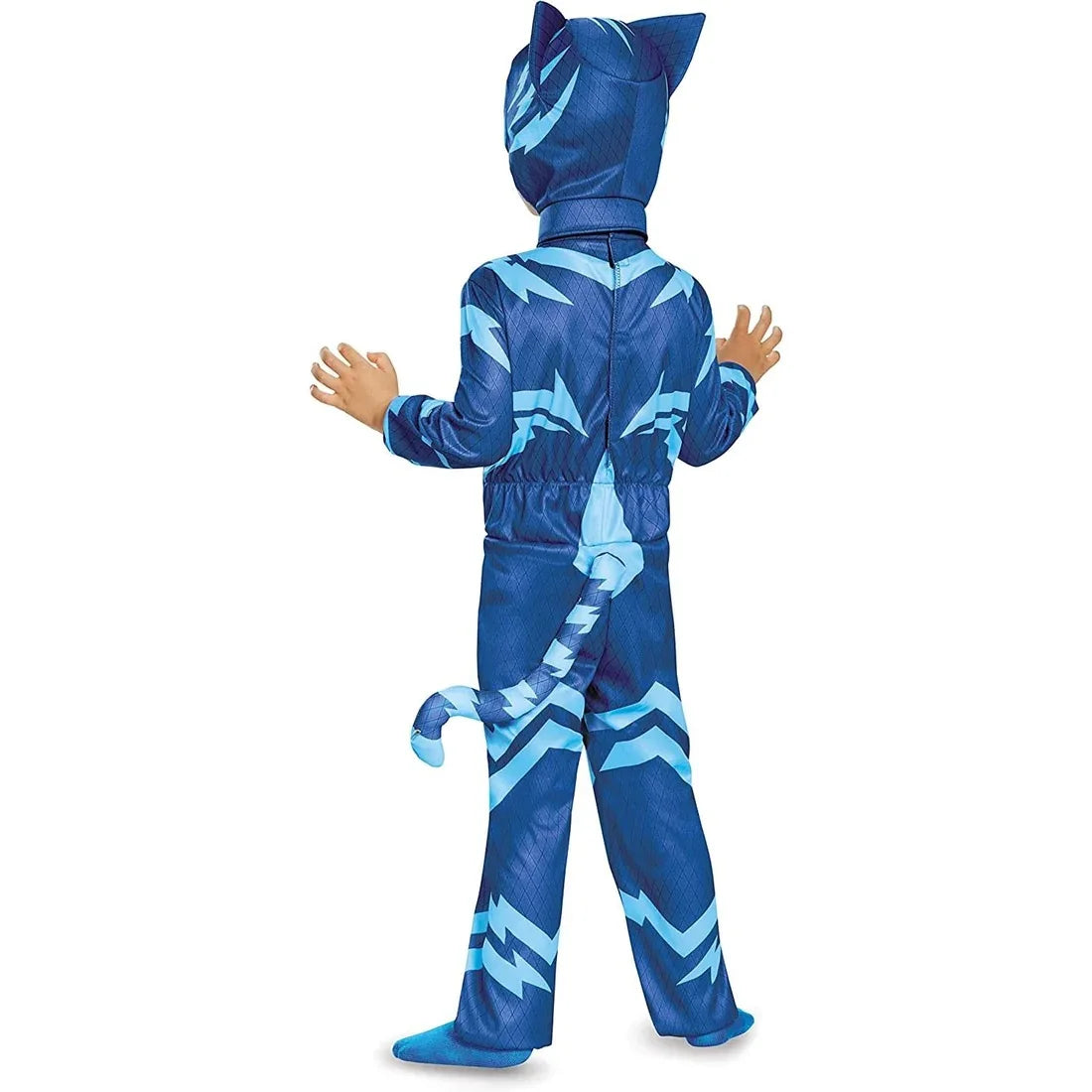 cosplay Blue Pajama Boys Girls Anime Hero Costume with Mask Cosplay Clothe Suit Child Halloween costume Birthday Party Kids Gift