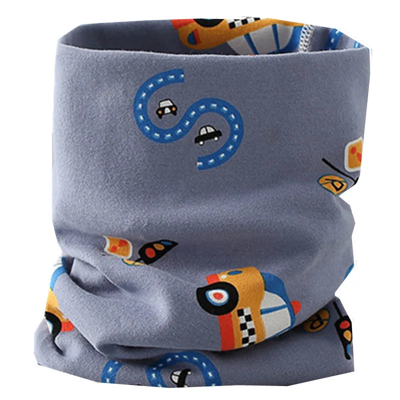 New Autumn Winter Girls 100% Cotton Scarf Children Scarf Bibs LIC Boys Girls O Ring Scarf Lovely Kids Collar Children Bufandas
