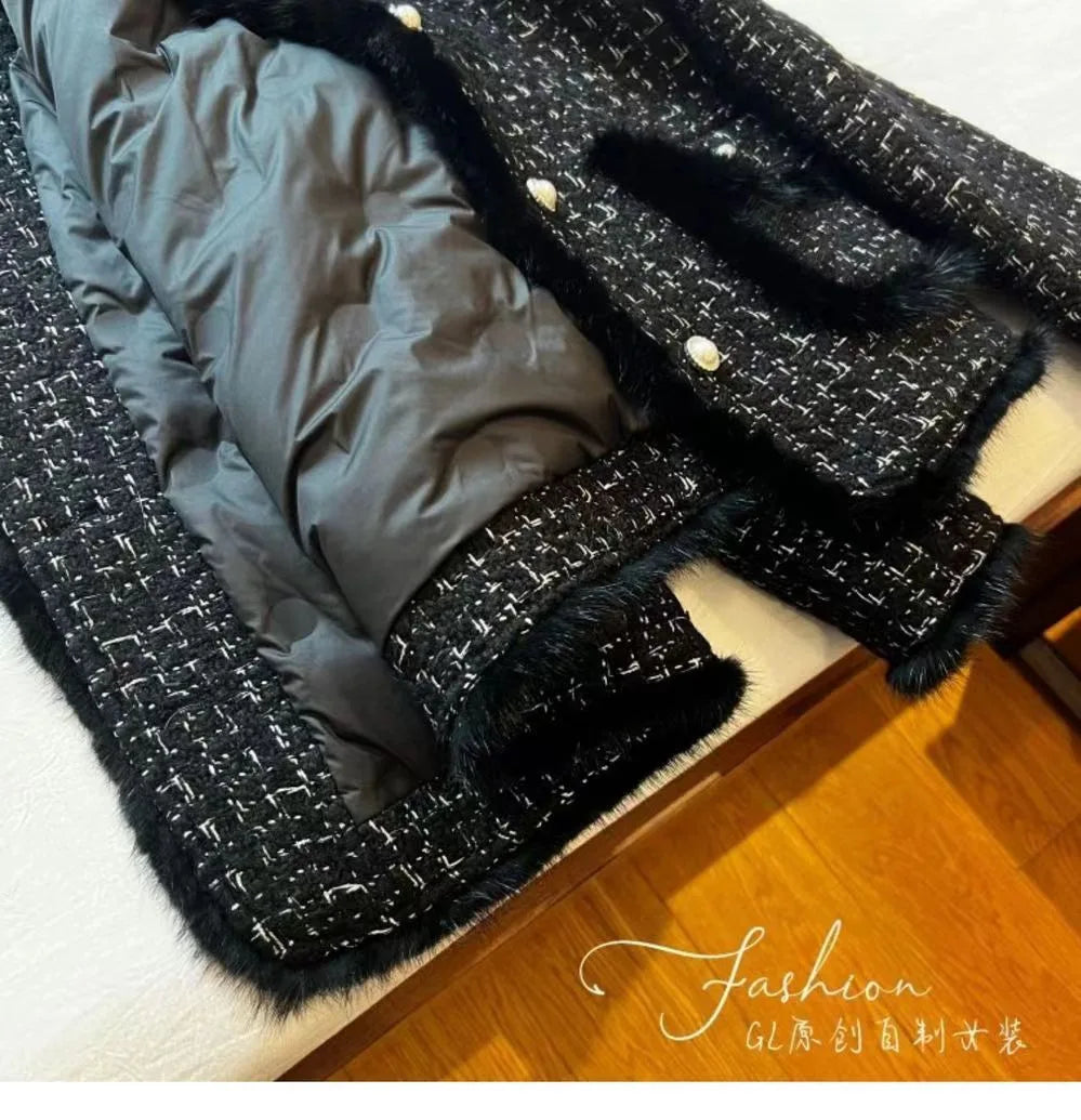 Women Coats Round Neck Full Sleeve Lamb Wool Jackets Single Breasted Slim Fit Thick Coat Open Stitch Elegant Outerwear 2024