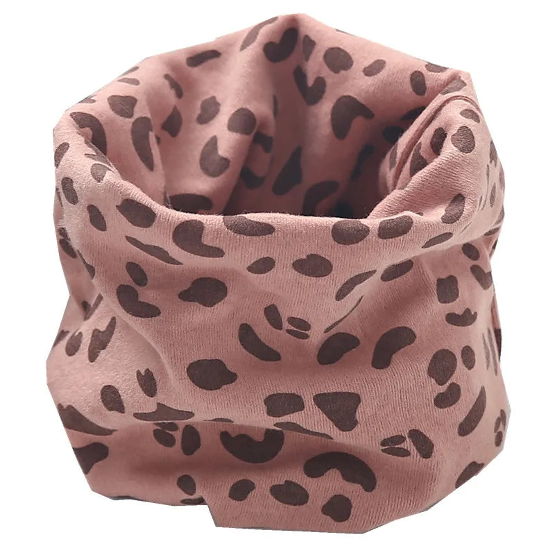 New Autumn Winter Girls 100% Cotton Scarf Children Scarf Bibs LIC Boys Girls O Ring Scarf Lovely Kids Collar Children Bufandas