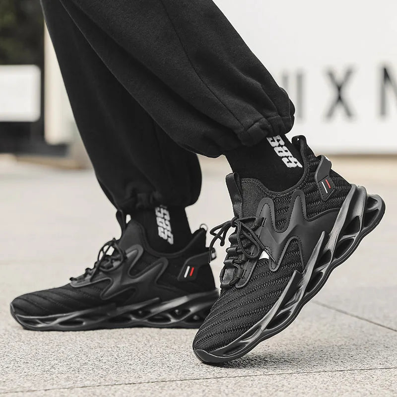 Men's Sneakers 2024 New Fashion Blade Sports Running Shoes Soft Sole Cushioning Outdoor Walking Shoes Casual Men's Shoes