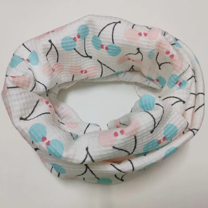New Autumn Winter Girls 100% Cotton Scarf Children Scarf Bibs LIC Boys Girls O Ring Scarf Lovely Kids Collar Children Bufandas