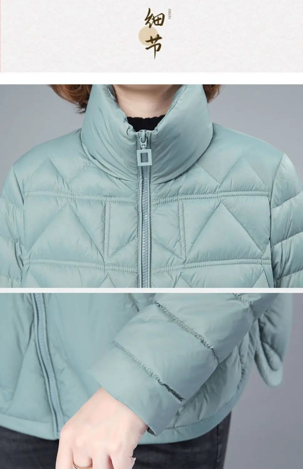 Women's Loose Casual Winter Padded Coat, Lightweight, Short Down, Cotton Jacket, Female, New Fashion, Large Size, Autumn, 2024
