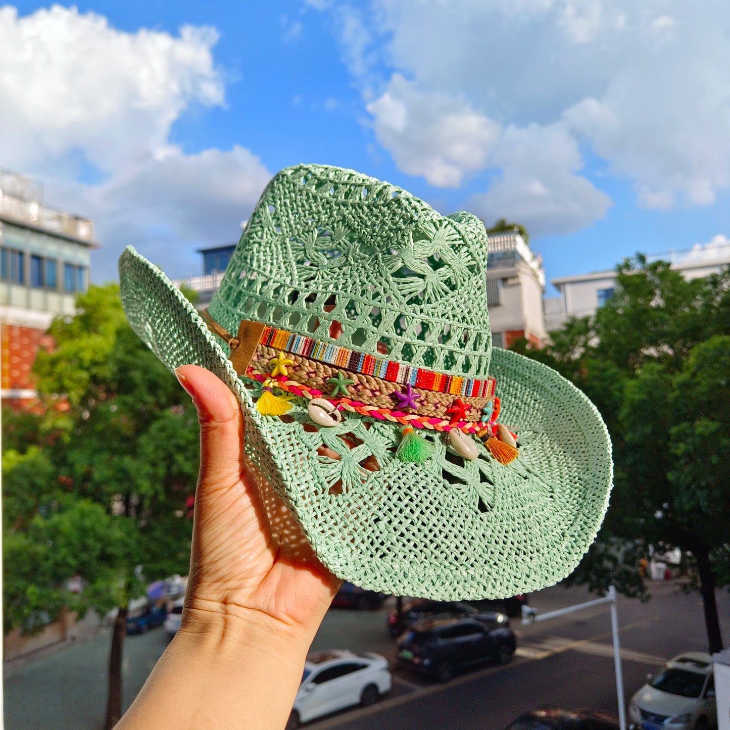 hats straw cowgirl western hat mexican hat retro curling hat western cowboy hat outdoor riding hat travel sports hat