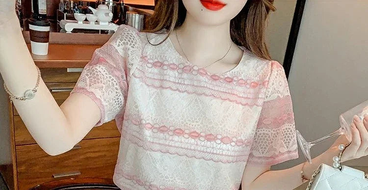 Summer Outfit T Shirt for Striped Women Woman Tops Japanese Vintage Clothes Fashion Tee Cheap Clothing Sales Korean Reviews Many
