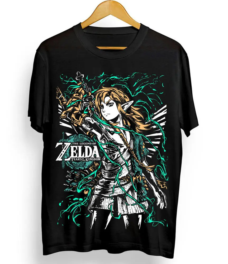 The Legend of T-shirt Link To The Past Graphic Print Black Shirt All Size