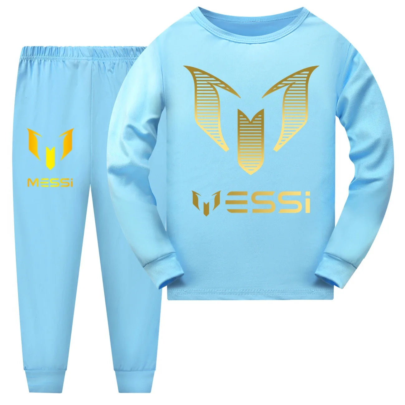 Cartoon Messi Children Pajamas Boys Pijama Cotton Clothes Set Sleepwear Kids Nightwear for Girls Toddler Outfits Pyjama 2938