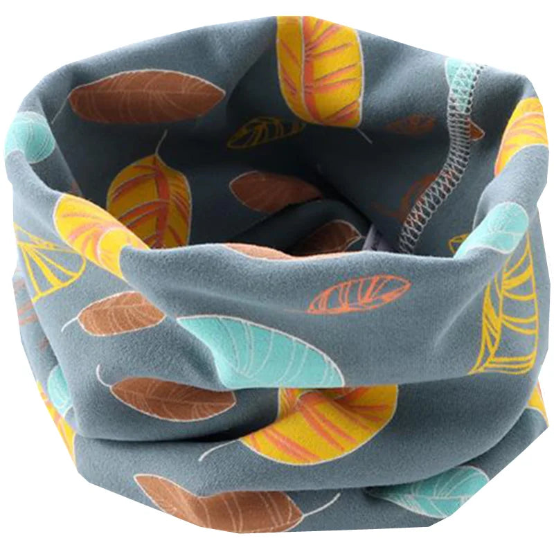 New Autumn Winter Girls 100% Cotton Scarf Children Scarf Bibs LIC Boys Girls O Ring Scarf Lovely Kids Collar Children Bufandas