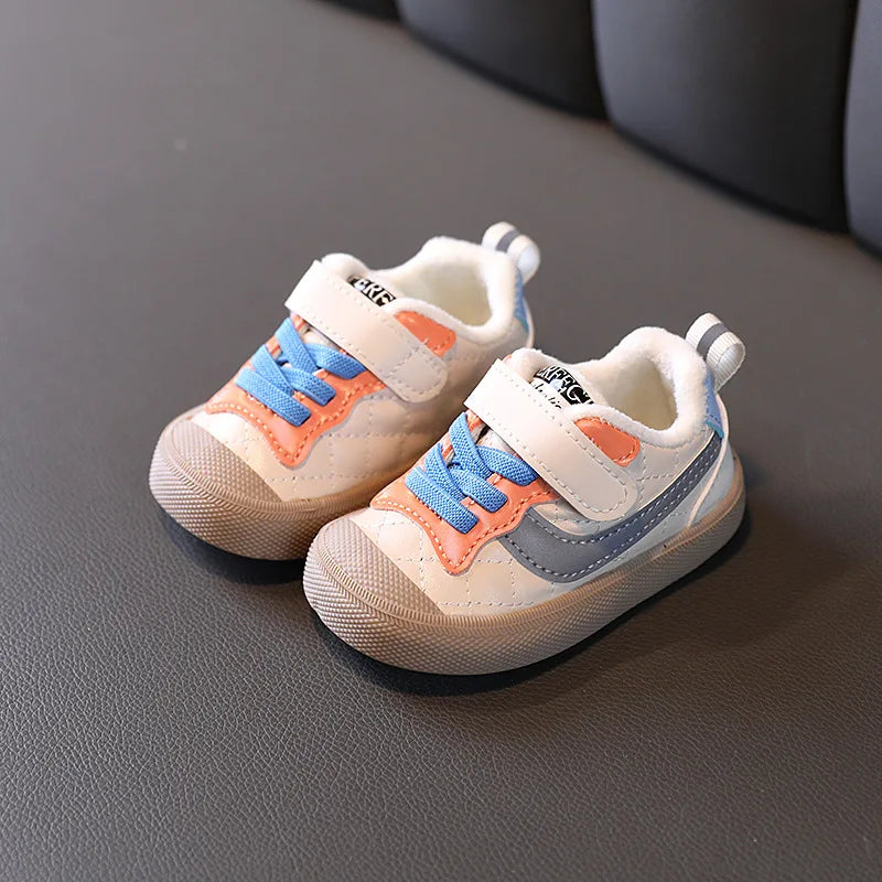 Kid Sneakers Winter First Walking Shoe Soft Soled Boy Casual Shoe Warm Girl Cotton Shoes