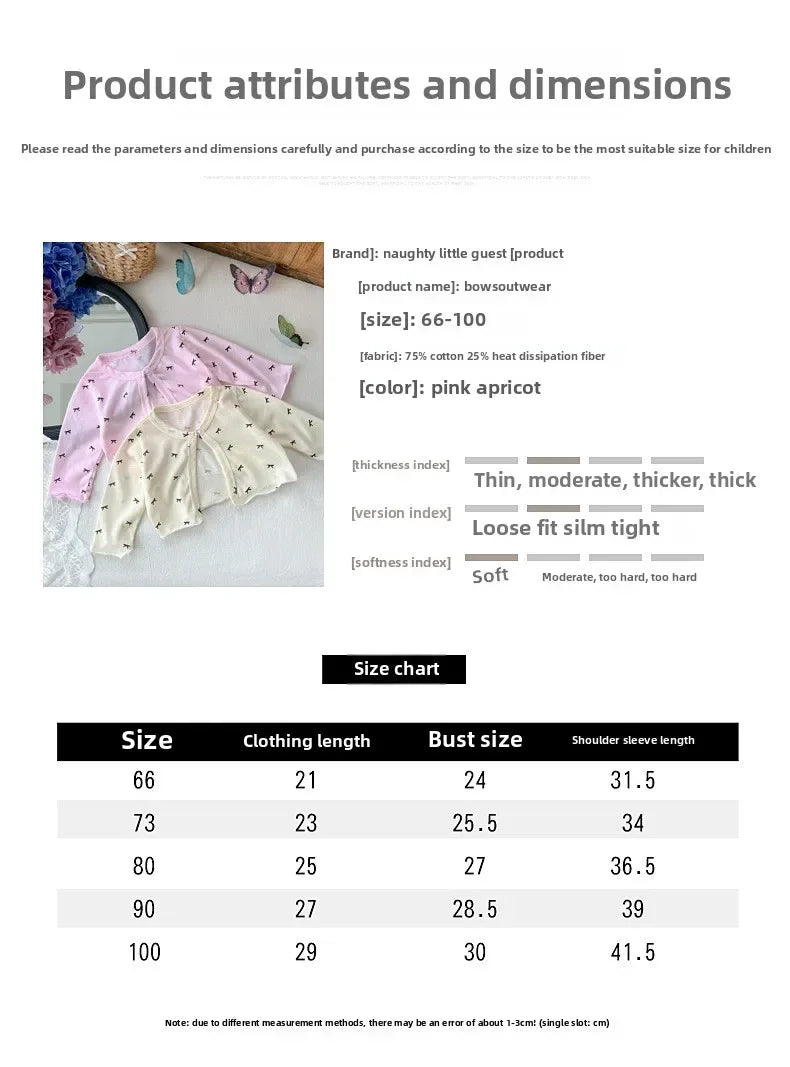 Summer 2025 New Sweet Baby Coat for Girls' Sunscreen Clothing Thin Summer Clothing Children Breathable Air Conditioning Clothing