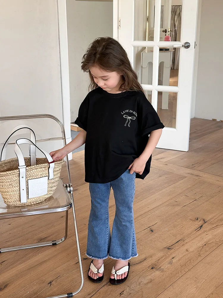 Kids Clothes Girl Children Short Sleeved Girl Clothes Summer T Shirt Tops Children Clothing Boy Cloth Ropa De Niña Ropa De Niño