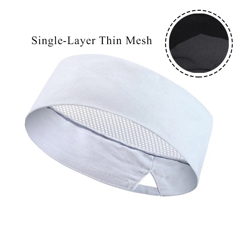 Chef Hats for Men Women Chef Beanie Cook Caps for Japanese Korean Style Cuisine Hats Thick Thin Net Flat Cap for Sushi Waiter