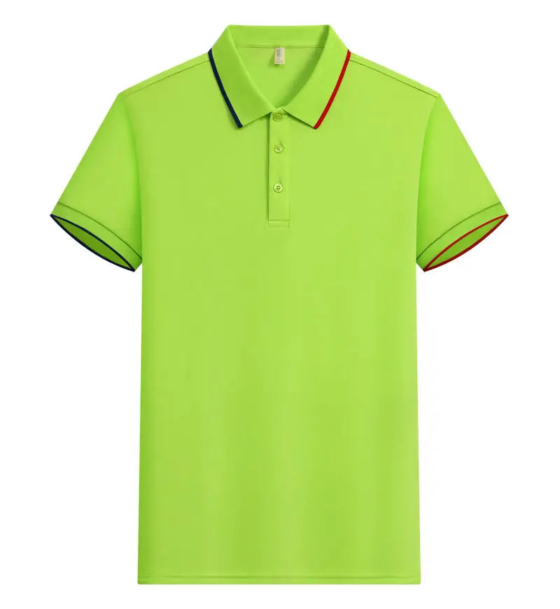 Polo Shirt Men Women Short Sleeve Casual Slim Fit Cotton Blend Top Business Casual Summer Outfit 2025 Fashion Brand T Shirts