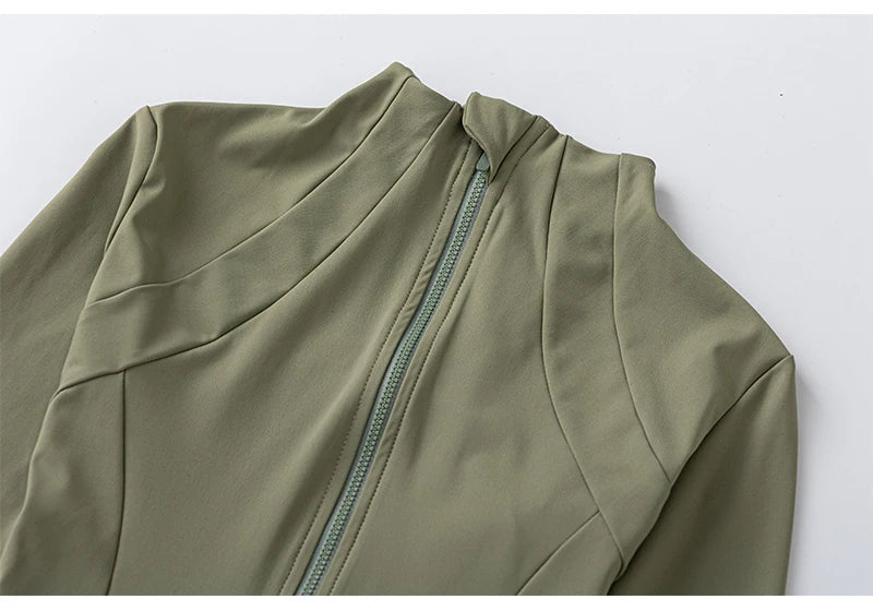 Yoga Clothes Windbreaker Women's Autumn Winter Professional Sports Jogging Cycling Long-sleeved Fitness Running Shirts Tops Gym