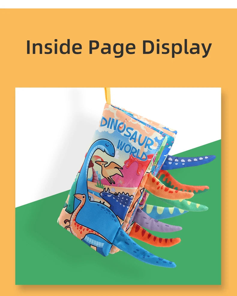 Baby Cloth Book 6 Pages 0-3 Year Old Early Education Parent-child Interaction Baby Toys For 0-3 Year Old Newborn Gifts