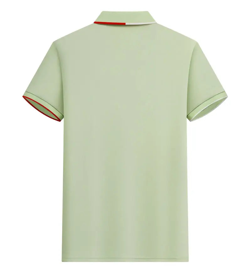 Polo Shirt Men Women Short Sleeve Casual Slim Fit Cotton Blend Top Business Casual Summer Outfit 2025 Fashion Brand T Shirts