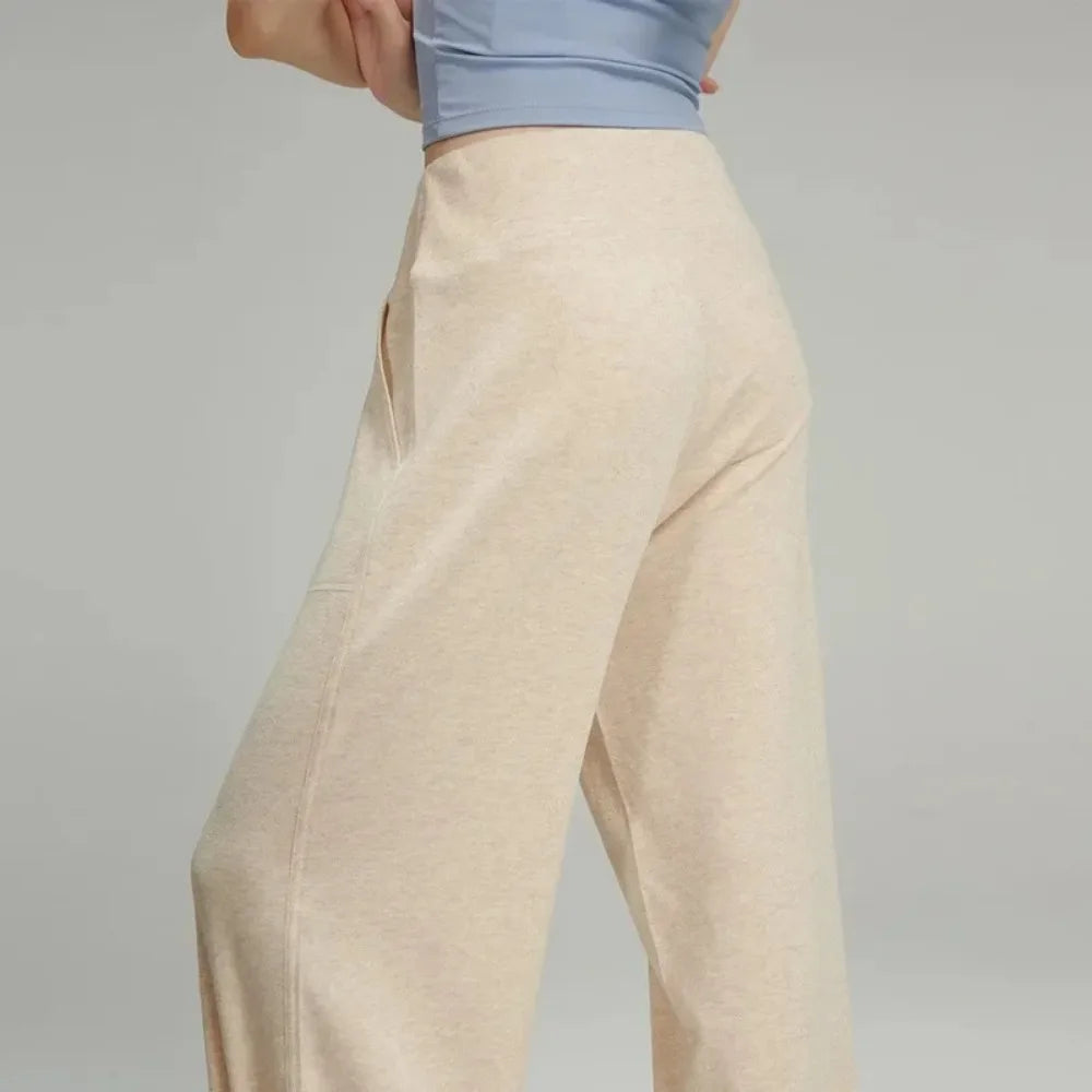 Yoga Pants for Women, Relaxed and Loose-fitting, Comfortable and Comfortable Wide-leg Pants with A Relaxed and Loose Fit.