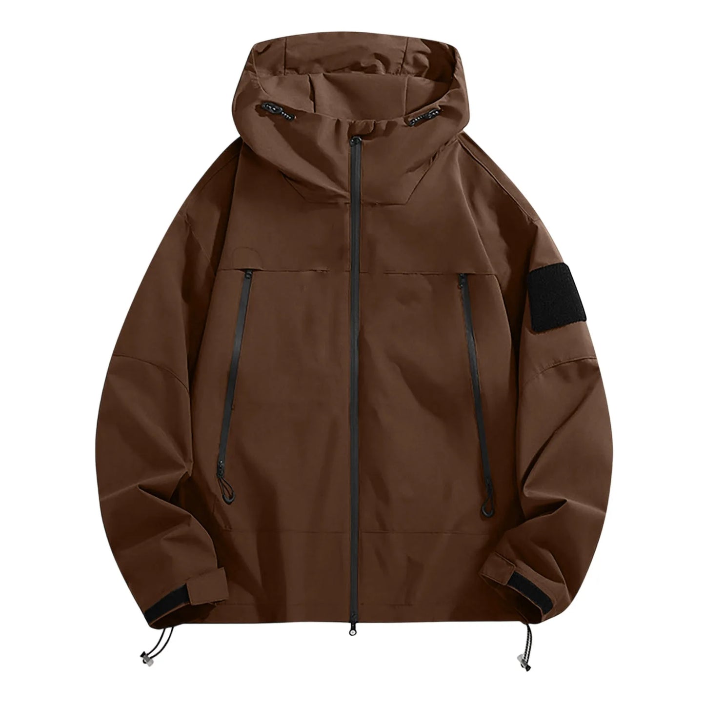 Women'S Tops Hooded Windbreaker Women'S Jacket Waterproof Coat Outdoor Travel Contrast Functional Style Solid Color Adventure