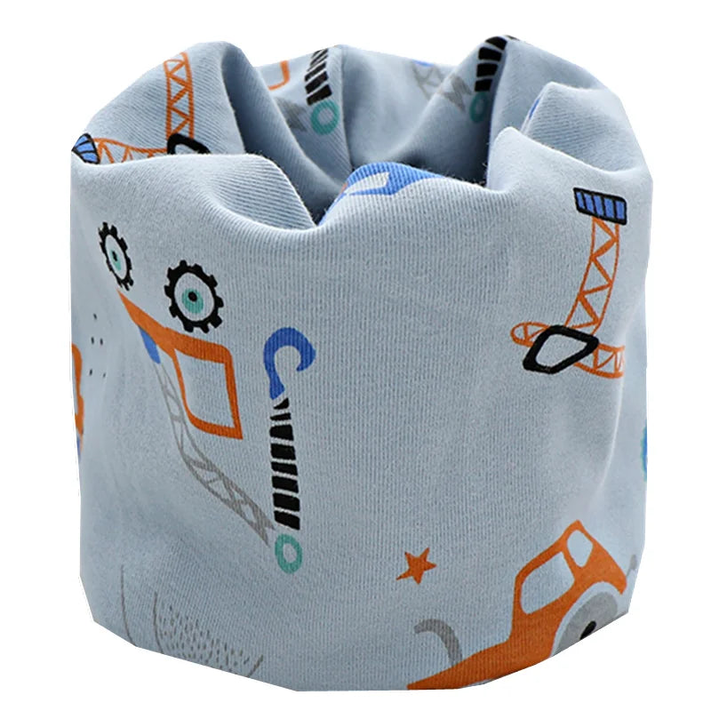 New Autumn Winter Girls 100% Cotton Scarf Children Scarf Bibs LIC Boys Girls O Ring Scarf Lovely Kids Collar Children Bufandas