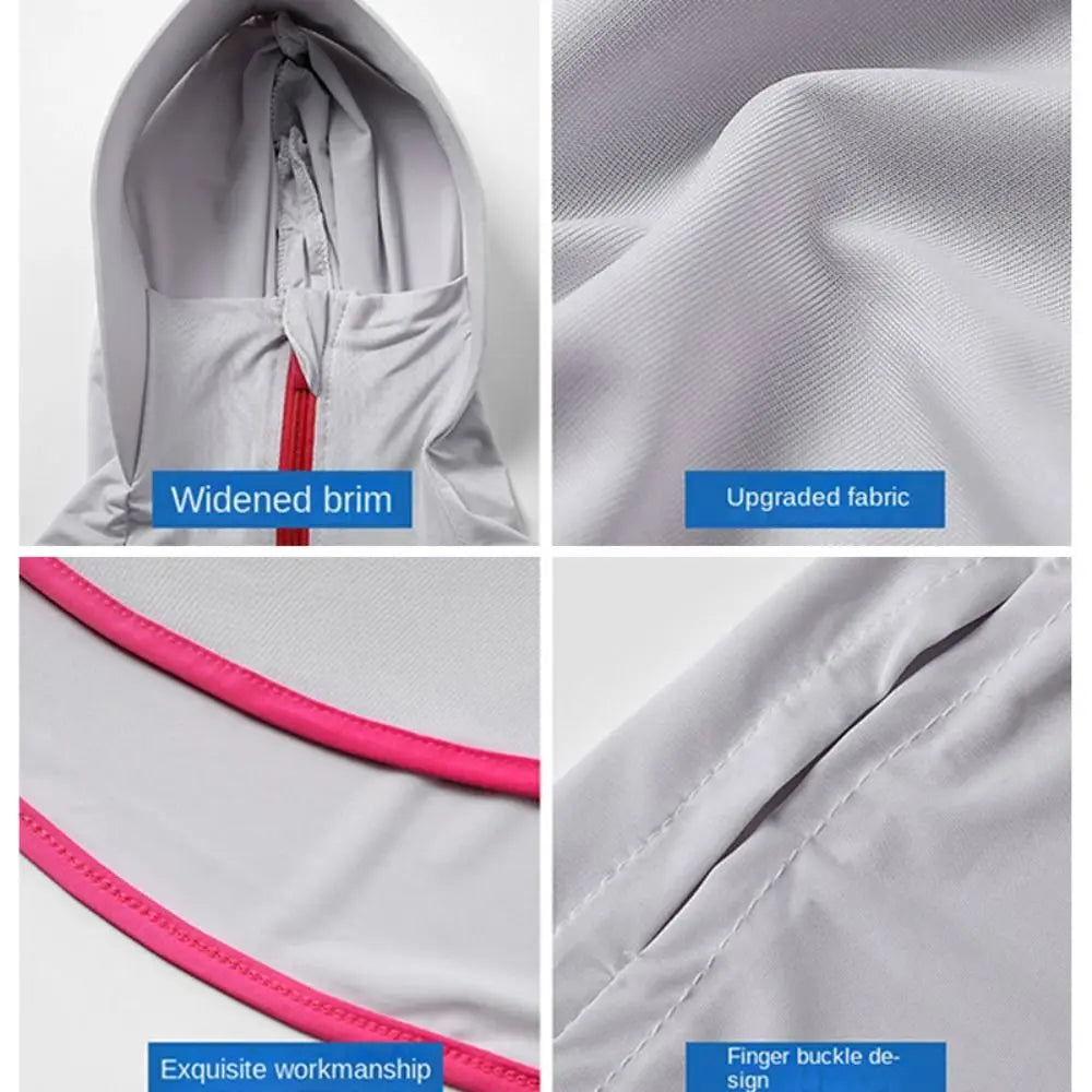 Summer women's sun protection clothing protection long sleeve women's cloak breathable outdoor sports women's sun hat clothing