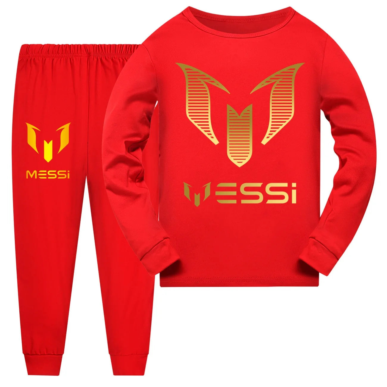 Cartoon Messi Children Pajamas Boys Pijama Cotton Clothes Set Sleepwear Kids Nightwear for Girls Toddler Outfits Pyjama 2938