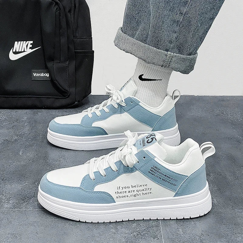 Men's Shoes 2025 Spring Korean Version of The Trend of Everything with Niche Design Sense Casual Flat Shoes Student Sports Shoes