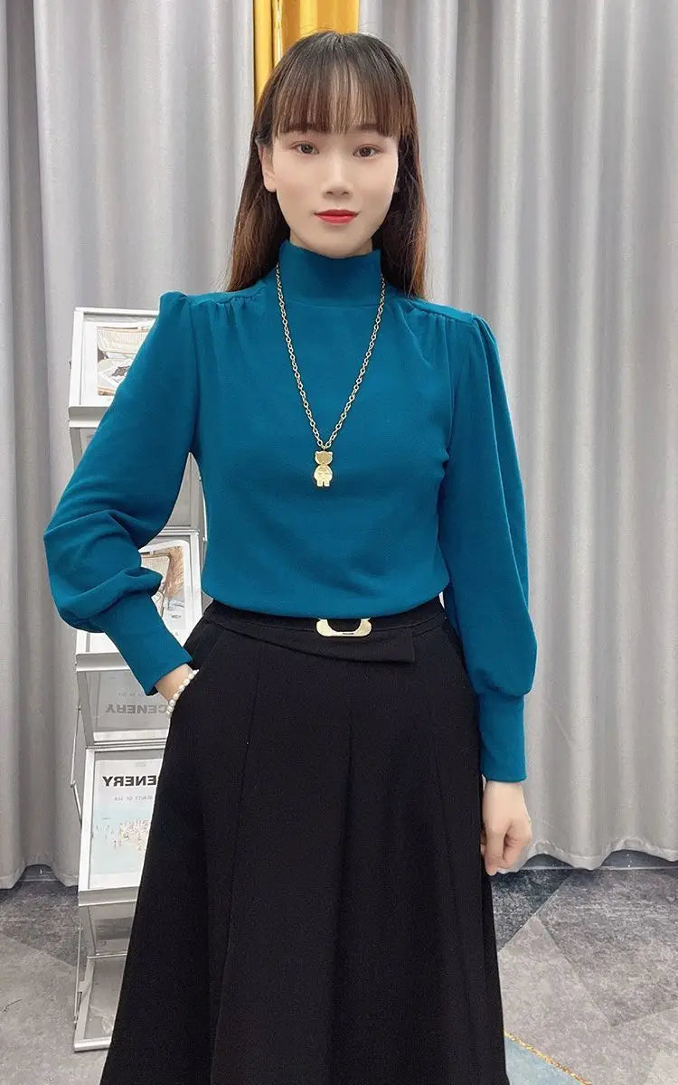 Women Clothing Simplicity All-match Casual Bottoming Shirt Spring Autumn New Long Sleeve Loose Fashion T Shirts Office Harajuku