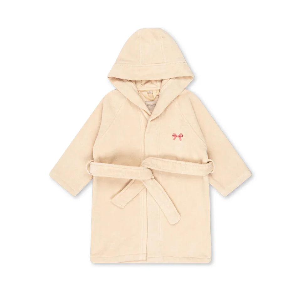 Children Cotton Bathrobe 2025 KS New Girls Embroidery Bath Towel Cloak Boys Hooded Pyjamas Baby Kids Soft Bath Robe Nightgown