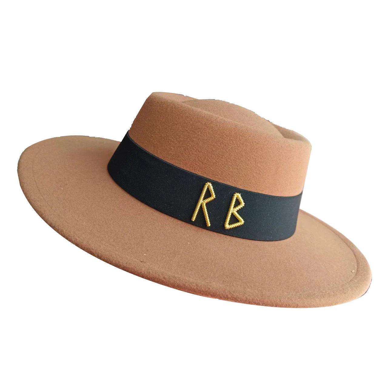 Fedora Flat Top Hat Autumn/Winter Hat RB British French Flat Top Hat Punk Jazz Hat Wide brimmed Hat Gorras 모자