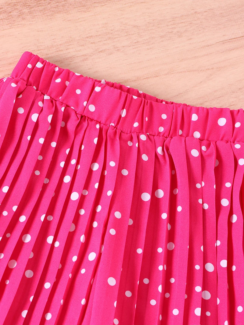 Summer Girls Clothing Sets New Cotton Fashion Short Sleeved+Wide Leg Pants Casual Two Piece Set Kids Clothes 2 3 4 5 6 7 Years