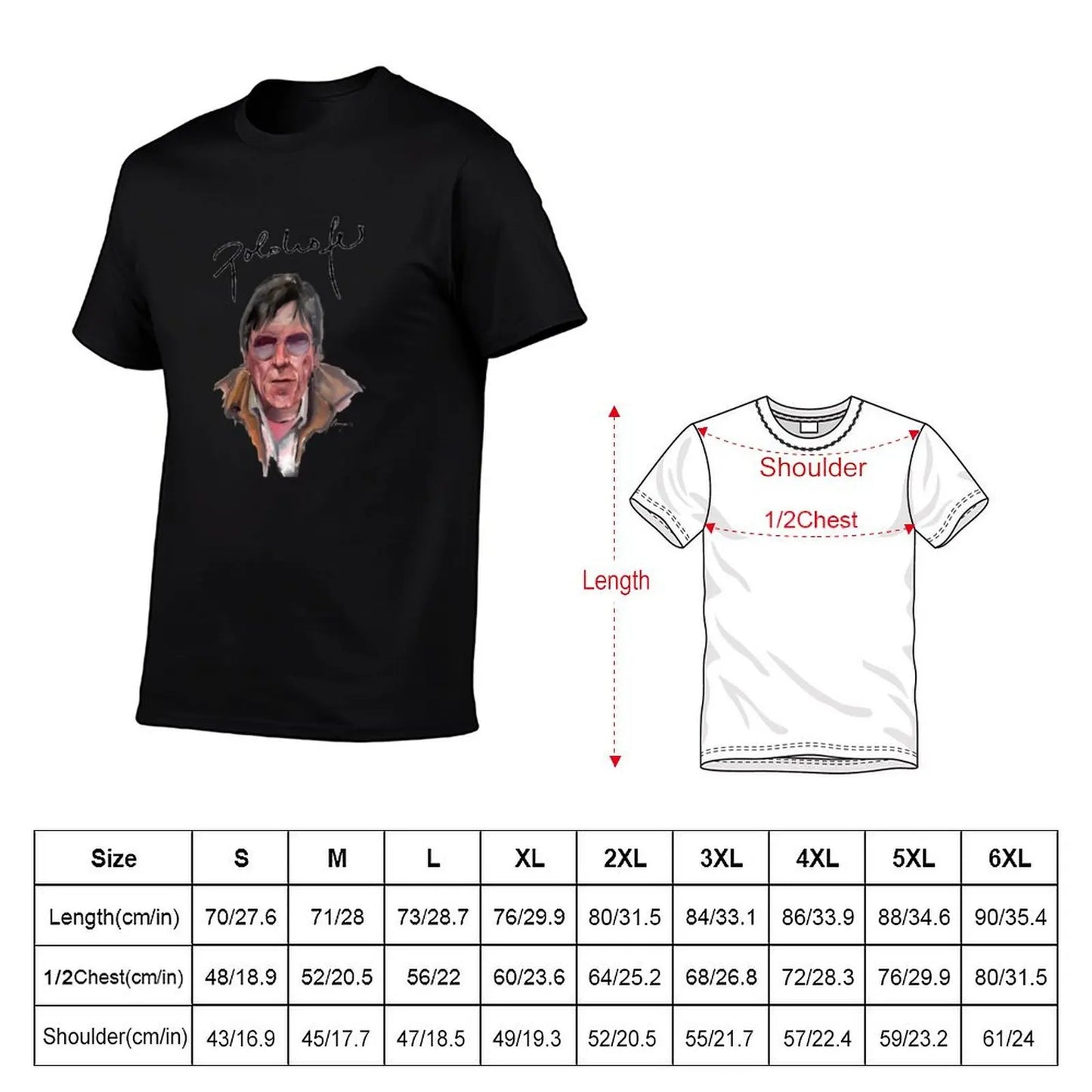 Polo Hofer Painting T-Shirt man t shirt cotton high quality man t shirts graphic T-Shirt
