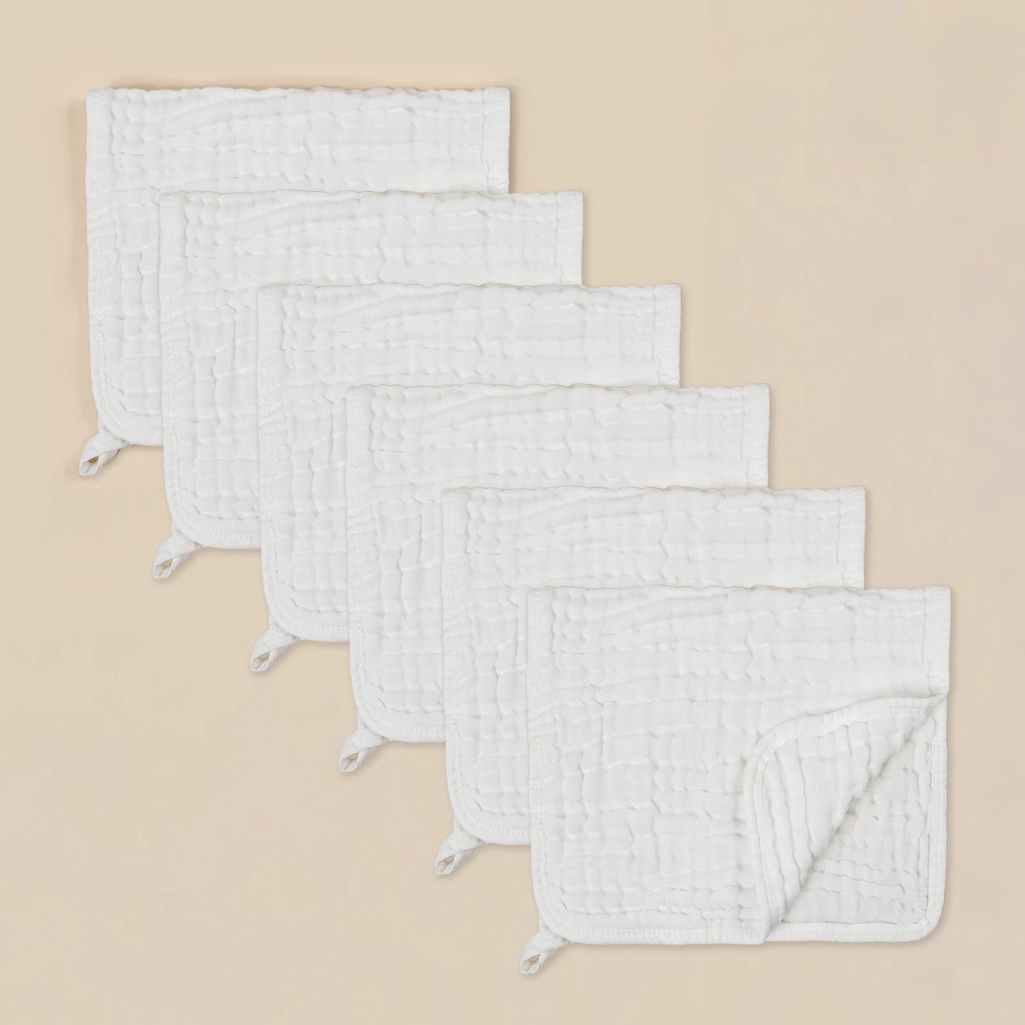 6pcs Large 6-Layers Gauze Burp Cloths Milk Spit Up Rags for Newborn Kids Daily Use Face Towel Baby Gift Set Child Soft Towel