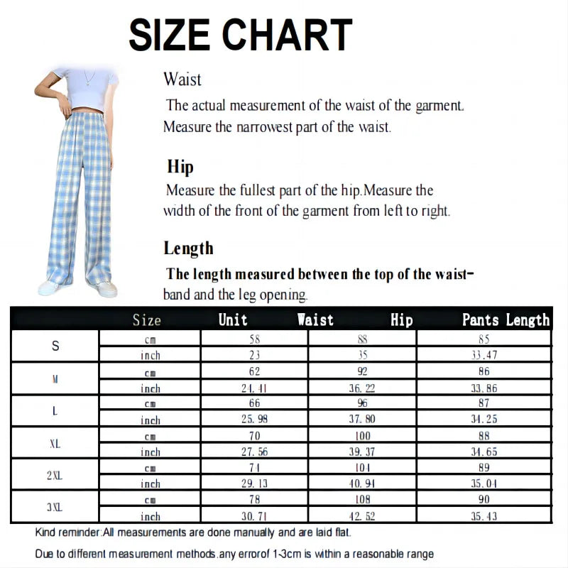 2025 New Women Christmas Pajama pants Autumn Winter Plaid Printed Pants Fashion Casual Wide Leg Pants Clothing Streetwear