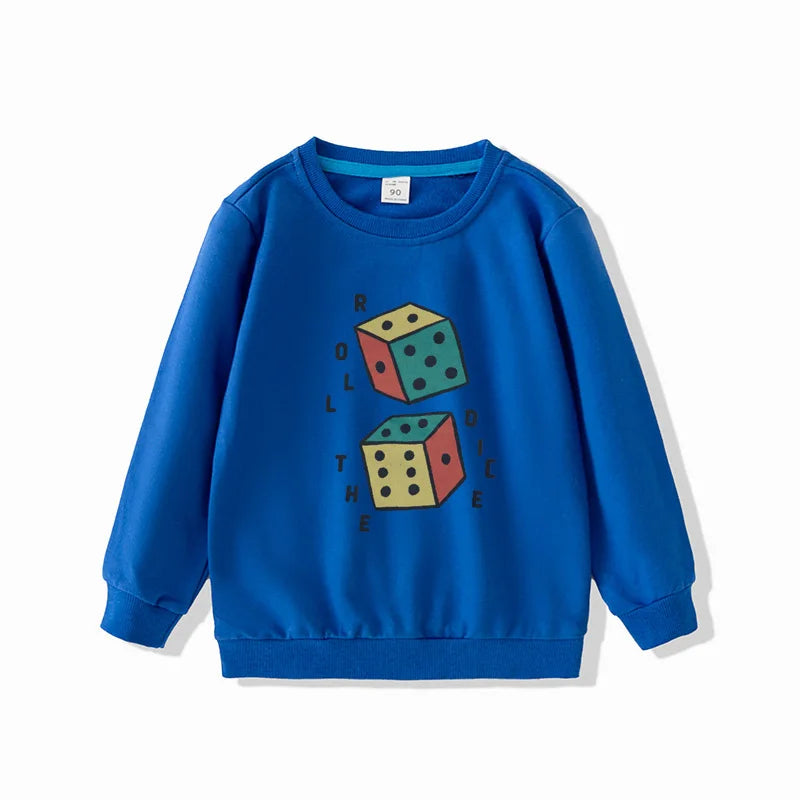 2025 Autumn Boys Girls Sweatshirts Long Sleeve Tops for Kids Children T-shirts Terry Toddler Pullover Baby Outfits Tees Clothing