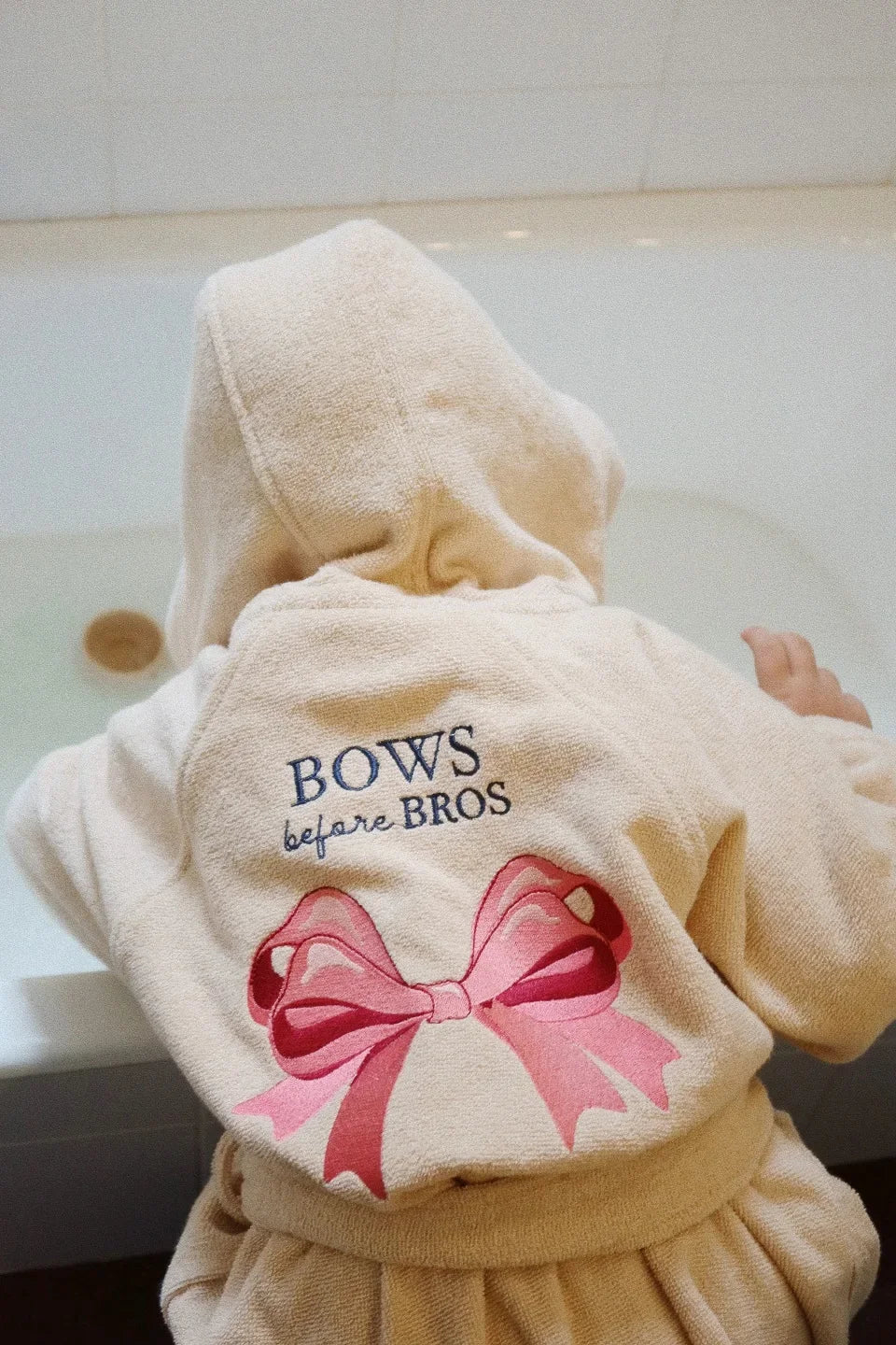 Children Cotton Bathrobe 2025 KS New Girls Embroidery Bath Towel Cloak Boys Hooded Pyjamas Baby Kids Soft Bath Robe Nightgown