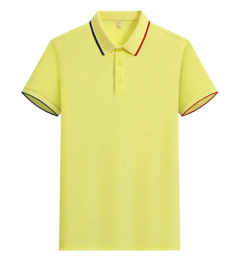 Polo Shirt Men Women Short Sleeve Casual Slim Fit Cotton Blend Top Business Casual Summer Outfit 2025 Fashion Brand T Shirts