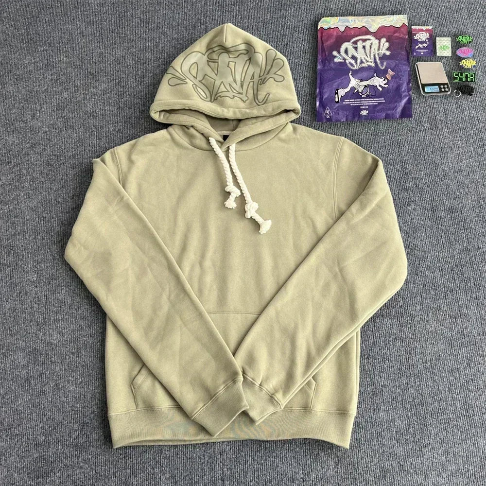 Sy World Tracksuit Women Men Cotton Casual Hoodie Uk Drill Jacket Trousers Streetwear Coat Young Trendy Hooded Tops Pants