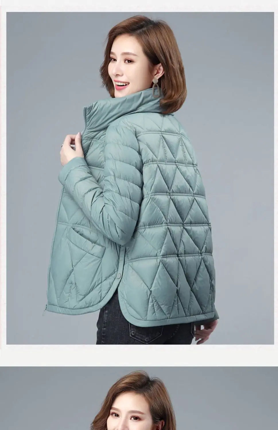 Women's Loose Casual Winter Padded Coat, Lightweight, Short Down, Cotton Jacket, Female, New Fashion, Large Size, Autumn, 2024