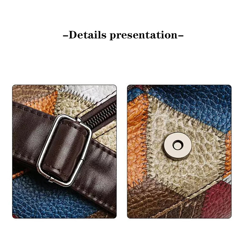 Ladies' handbag, mom's bag, can be carried across the shoulder with a geometric design, suitable for work occasions.
